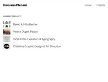 Tablet Screenshot of damianoplebani.com